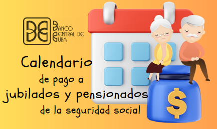 Imagen relacionada con la noticia :Calendario de pago a jubilados y pensionados de la seguridad social